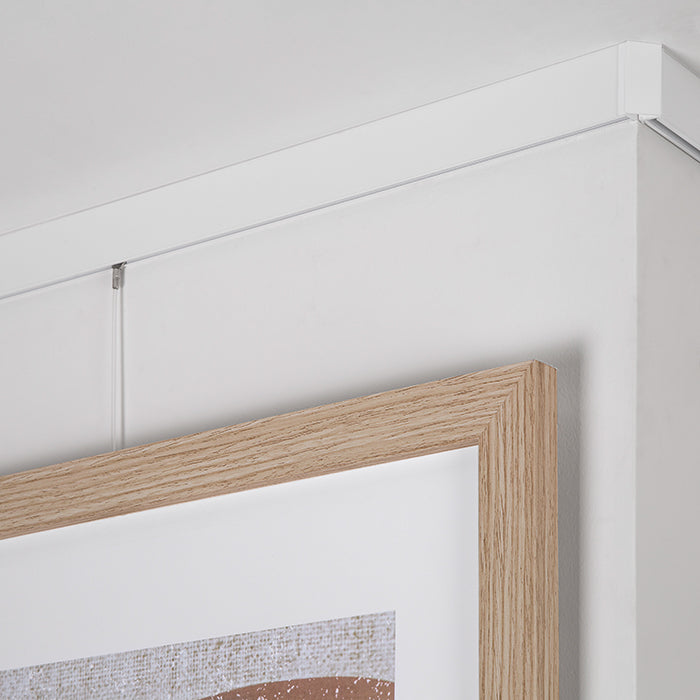 STAS cliprail max bildeoppheng system (150 cm) + monteringssett for effektiv opphenging.
