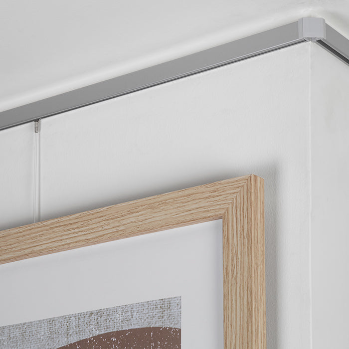STAS minirail bildeoppheng system (150 cm) + monteringssett, tilpasser seg perfekt til interiøret ditt.