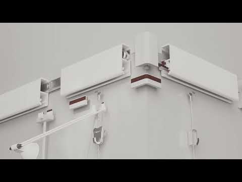 STAS multirail bildeoppheng system med integrert belysning som sparer energi.