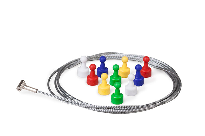STAS coloured magnet set lar deg variere hvordan du henger opp kunstverk.
