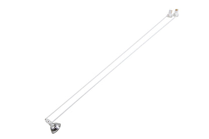 STAS armatur classic hvit 50 cm + powerled 3,5 watt for STAS multirail gir perfekt belysning til veggkunst.