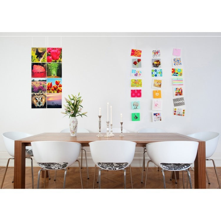 STAS coloured magnet set med sterke magneter gir solid feste til bildene dine.