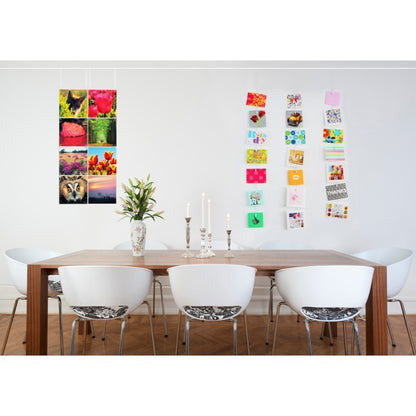 STAS coloured magnet set med sterke magneter gir solid feste til bildene dine.